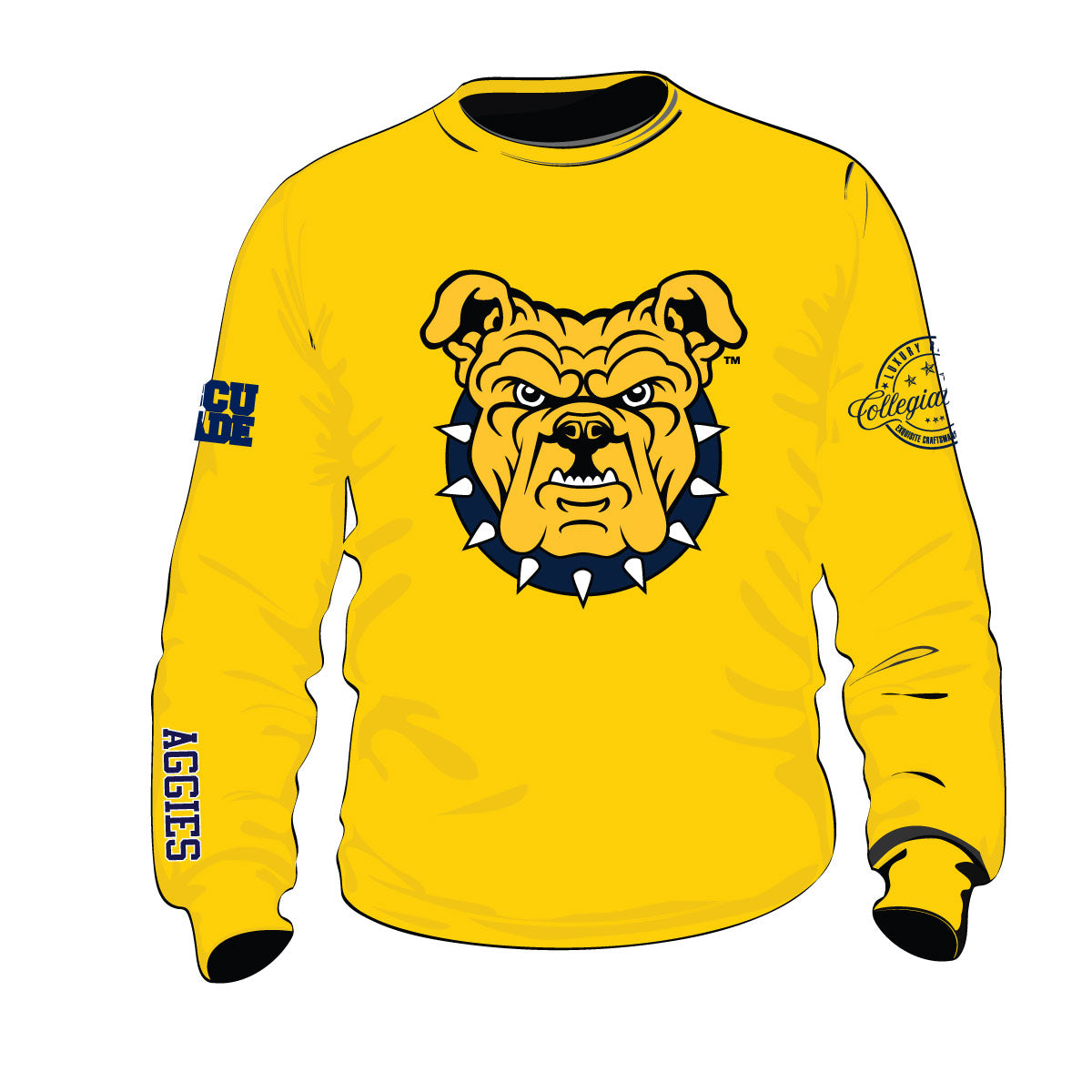 NCAT SU AGGIES LOGO  | Chenille GOLD Unisex Sweatshirt (aja)