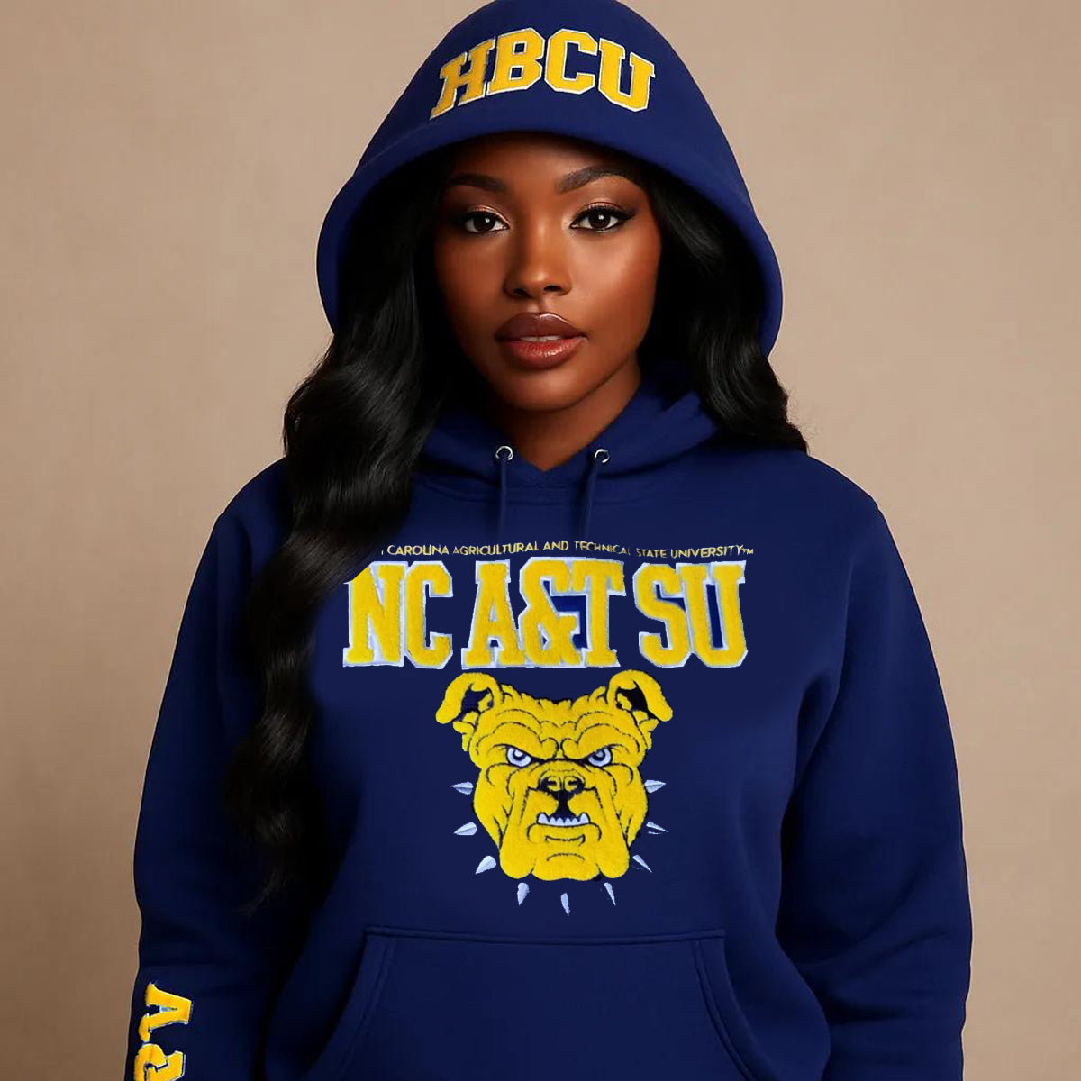 NC A&T SU | Chenille CHAMPS Unisex HOODIE (a**