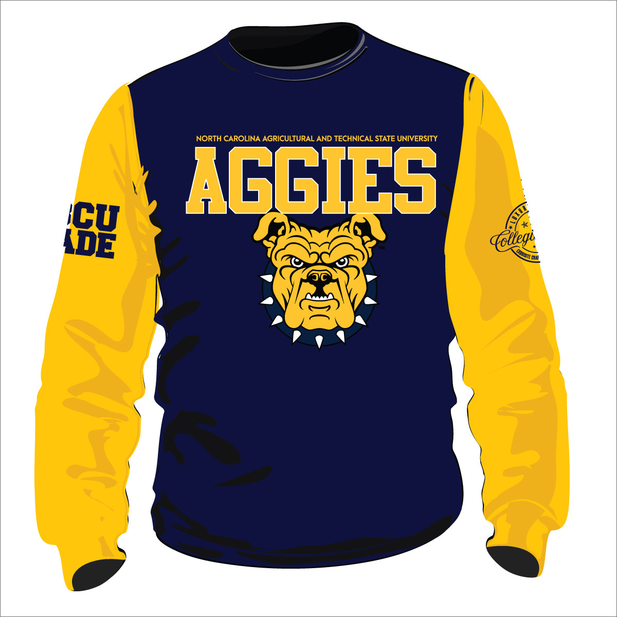 NCAT SU VARSITY SWEATSHIRTS Chenille Embroidery  | Unisex Fit