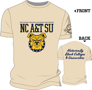 NC A&T SU  LOGO Chenille EMBROIDERY UNISEX TEES