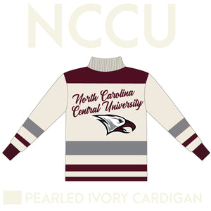 NCCU Cardigan PEARLED IVORY