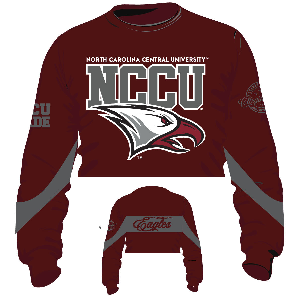 Pre Order ( Ship Sept 15) NCCU | Chenille Flex Crop (a**
