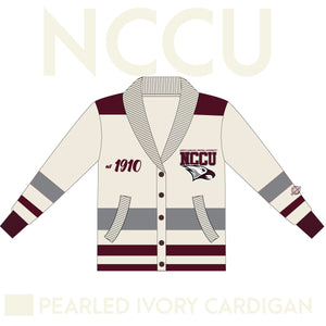 NCCU | Cardigan PEARLED IVORY(a**