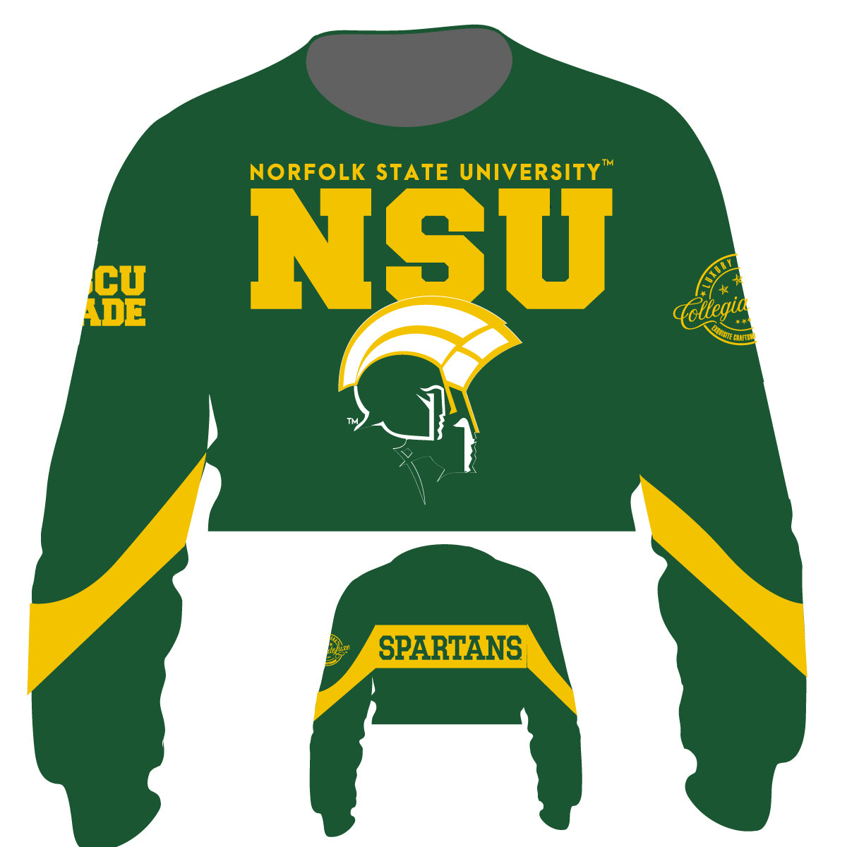 Pre Order ( Ship Sept 15) Norfolk State  | Chenille Flex Crop (**