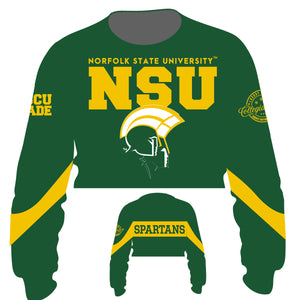Pre Order ( Ship Sept 15) Norfolk State  | Chenille Flex Crop (**