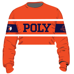 Polytechnic Chenille ORG Stripe Crop (a**
