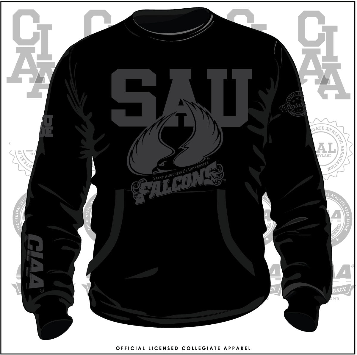 SAU  BOB SS | CIAA Black on Black Chenille Sweatshirt (aja)