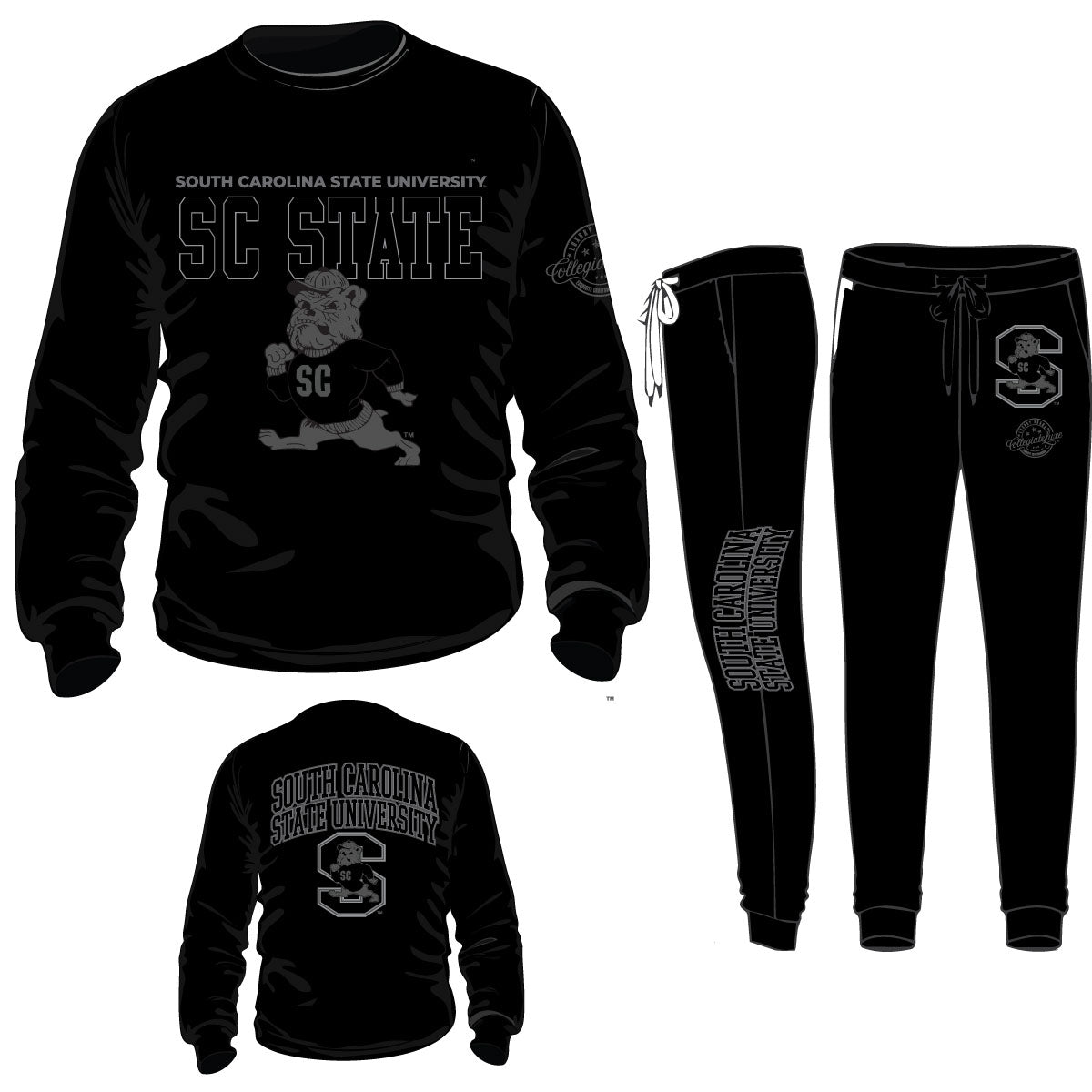 Pre Order ( Ship Jan 15th) 
SC STATE  BOB  Chenille Embroidery  Sweatshirt & Joggers