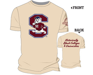 Pre Order ( Ship Sept 15) SC STATE | Chenille Super S Cream Tees (a**