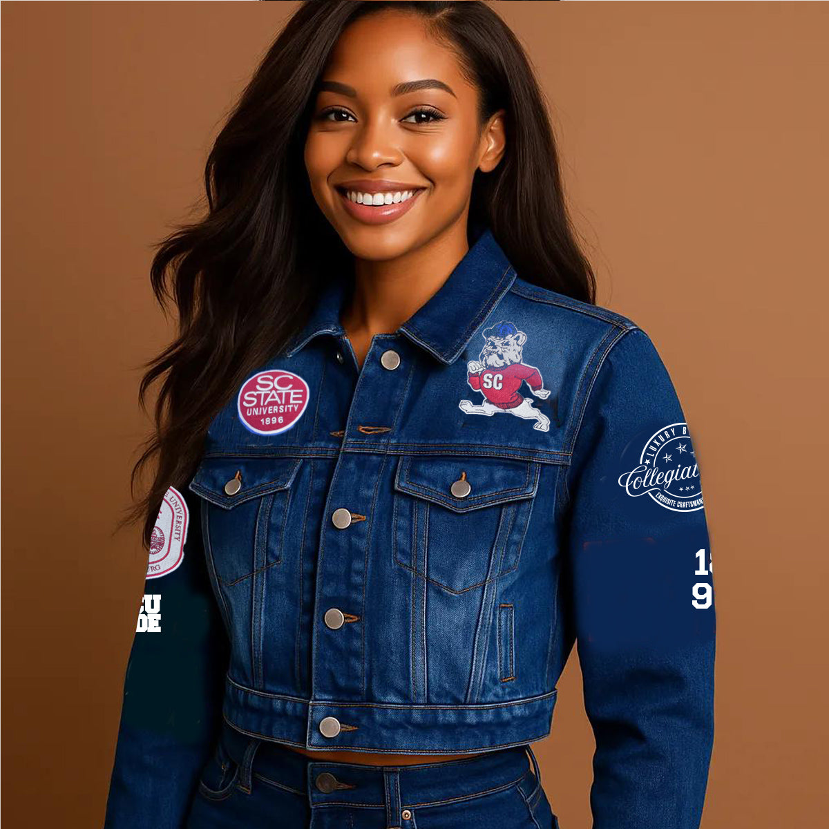 SC STATE | Chenille Crop DENIM ** – collegiateluxe