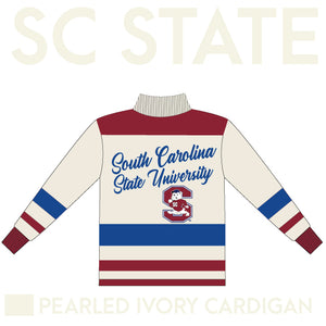 SC STATE  Cardigan PEARLED IVORY