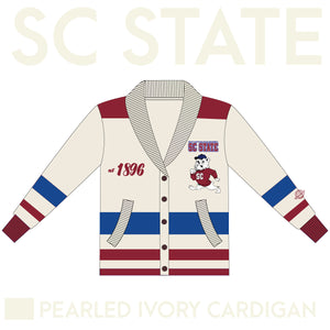 SC STATE  Cardigan PEARLED IVORY