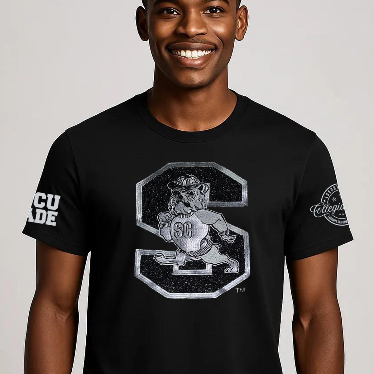 Pre Order ( Ship Sept 15) SC STATE | Black ICE Tees (a**