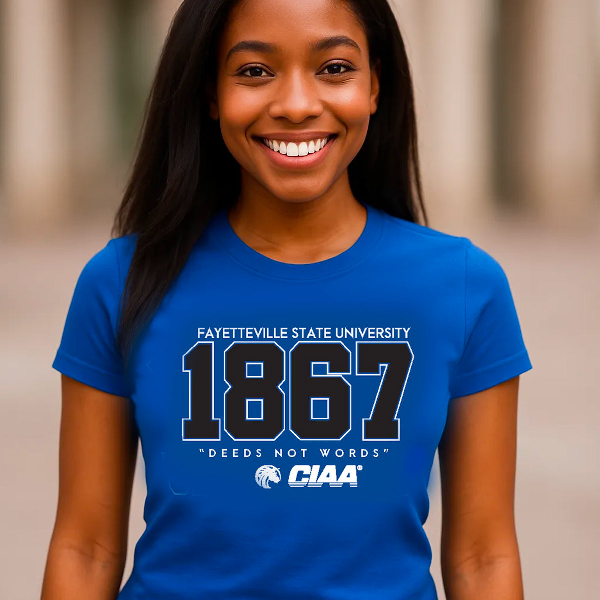Fayetteville State | Vintage EST. Royal Blue Ladies Tees