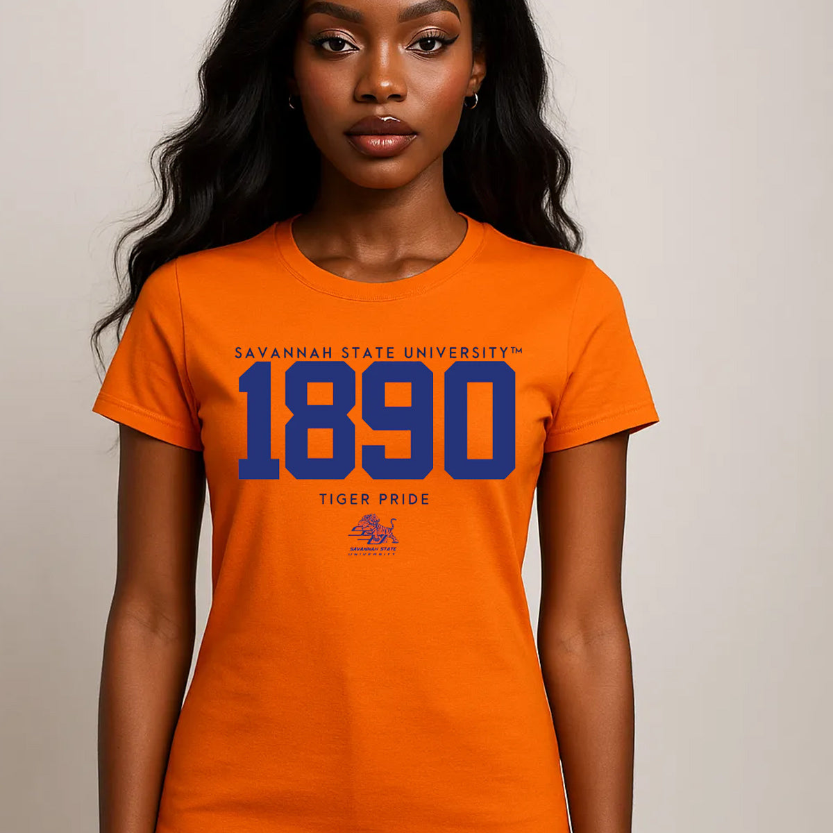 Savannah State | EST. Orange Ladies Tees (**)