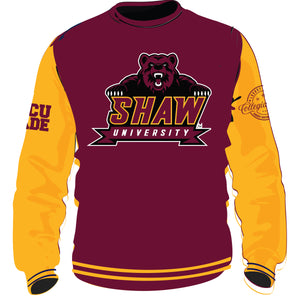 Pre Order ( Ship April 20 ) SHAW Univ-CIAA Chenille CHAMPS SS | Unisex Sweatshirt (aja)