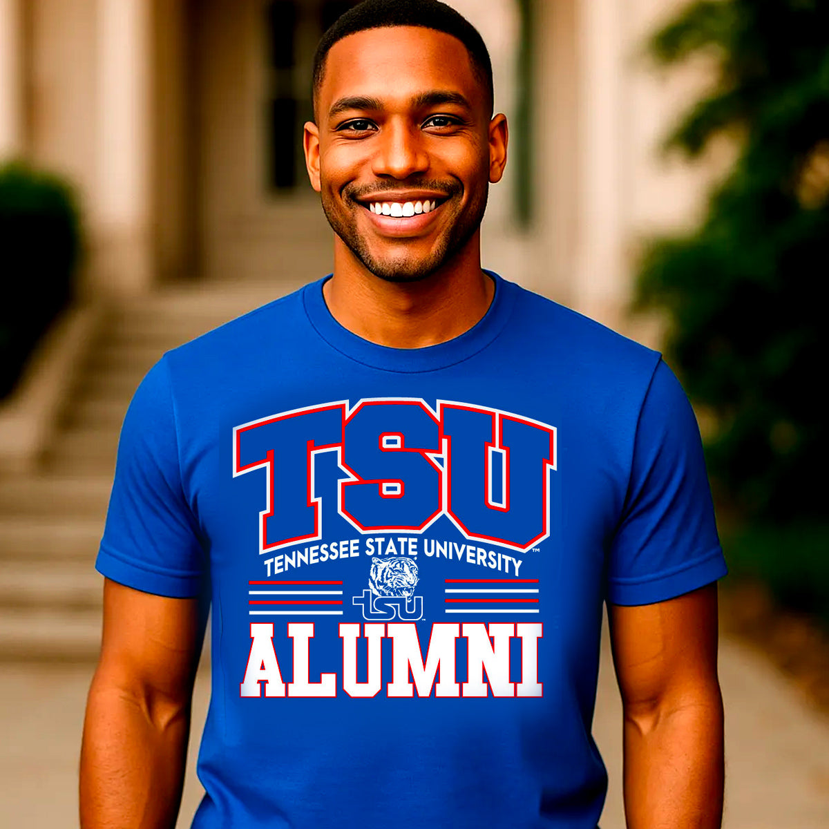 TENN STATE  | Vintage ALUMNI Royal Blue Unisex Tees (**)