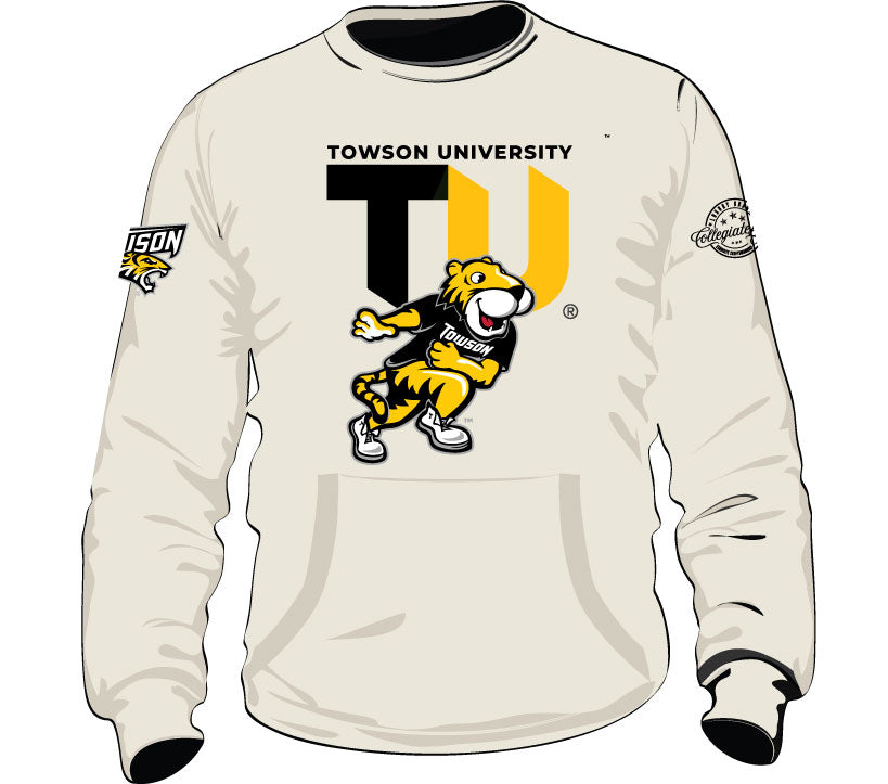 TOWSON UNIVERSITY  | Chenille CREAM Unisex Sweatshirt