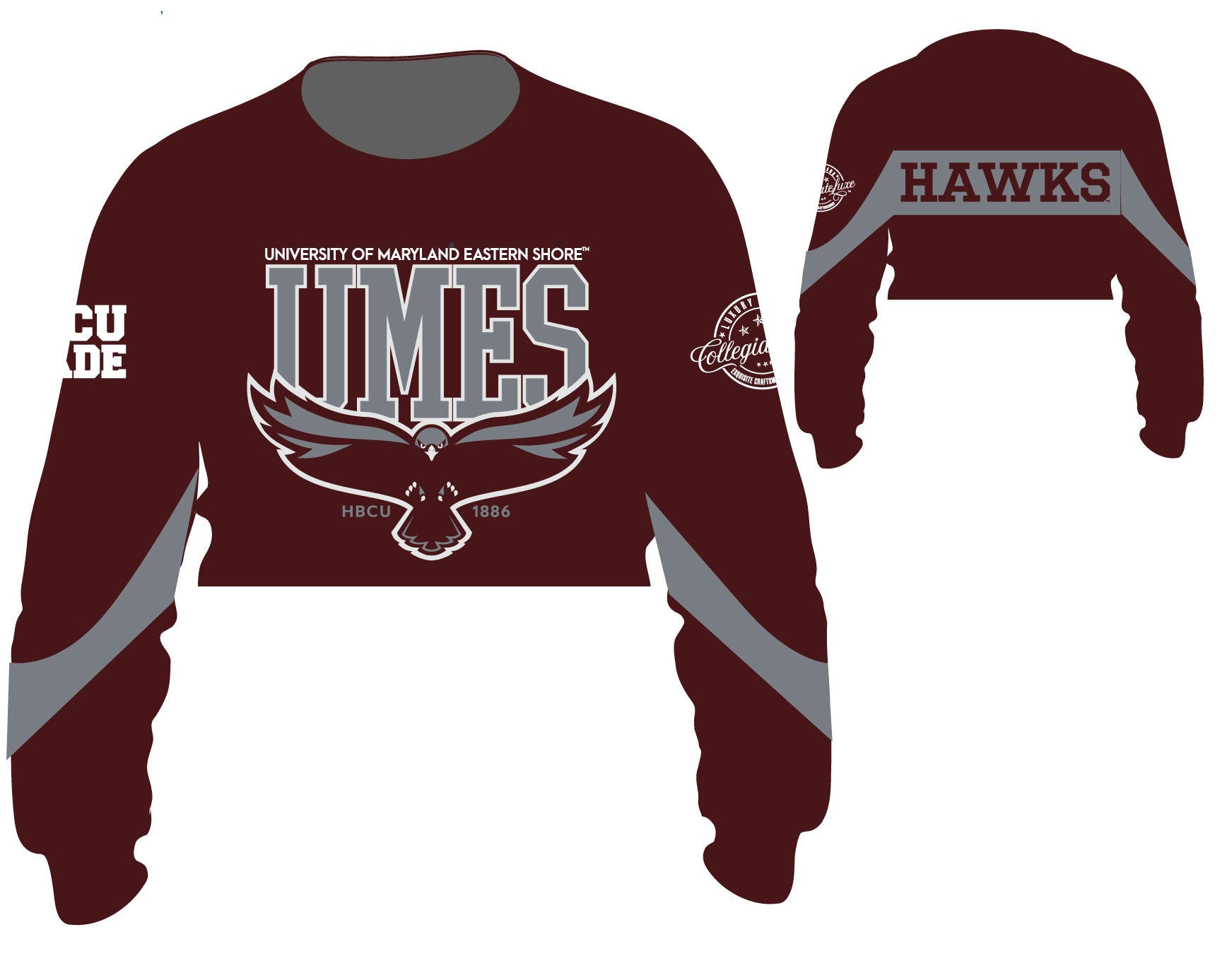 Pre Order ( Ship Sept 15) UMES  | Chenille Flex Crop (**