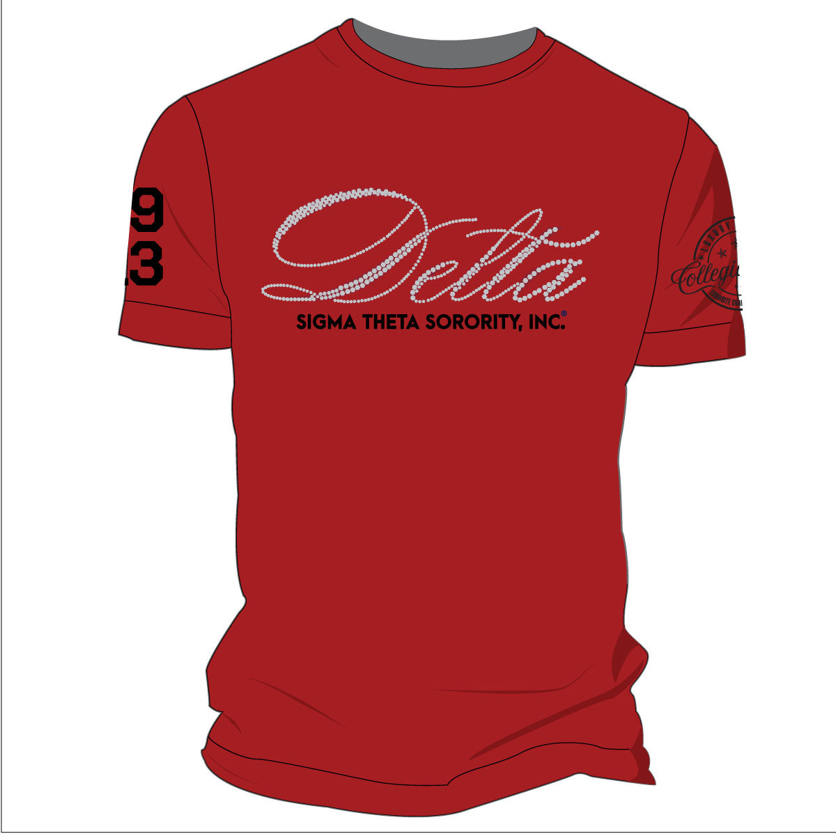 DELTA | PEARL LOGO RED Unisex Tees (a