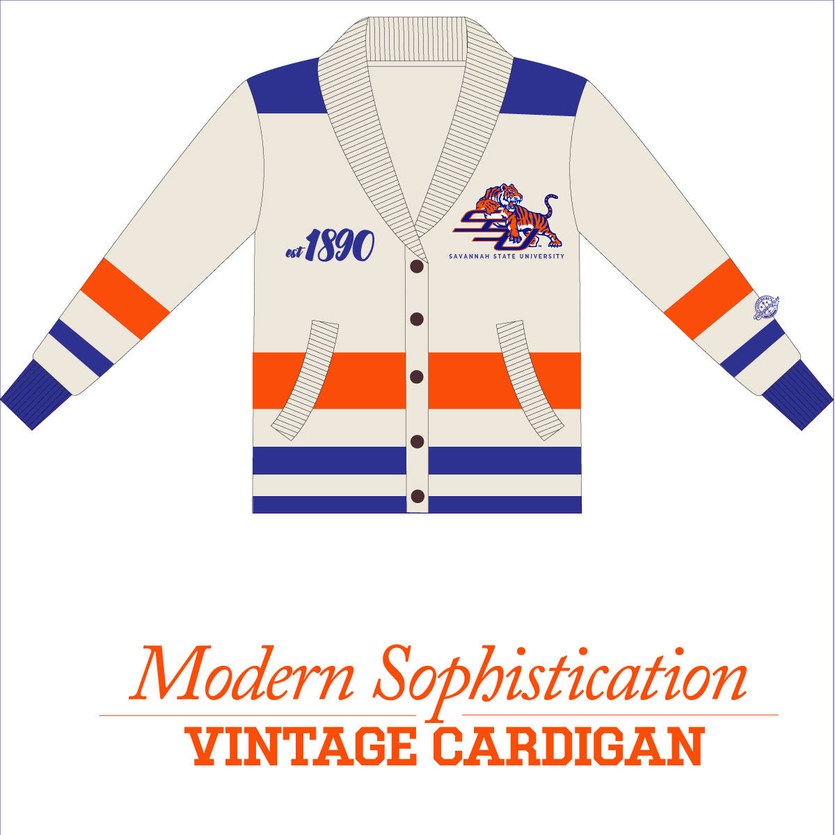 Savannah State | Cardigan PEARLED IVORY ( aja) – collegiateluxe