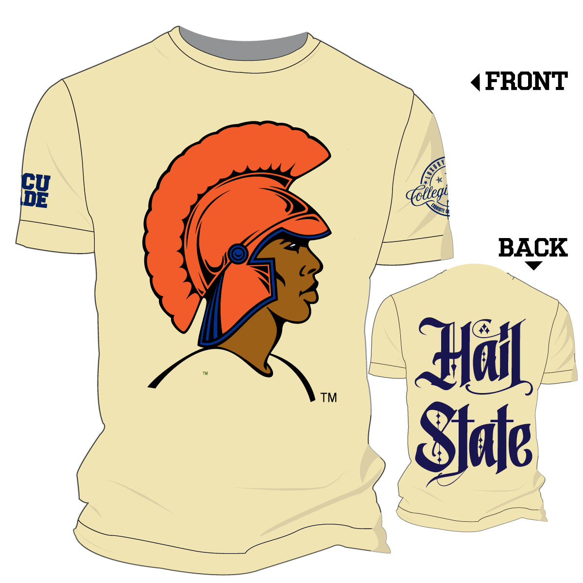 Virginia State | Trojan Chenille Cream  TEES (09/08**