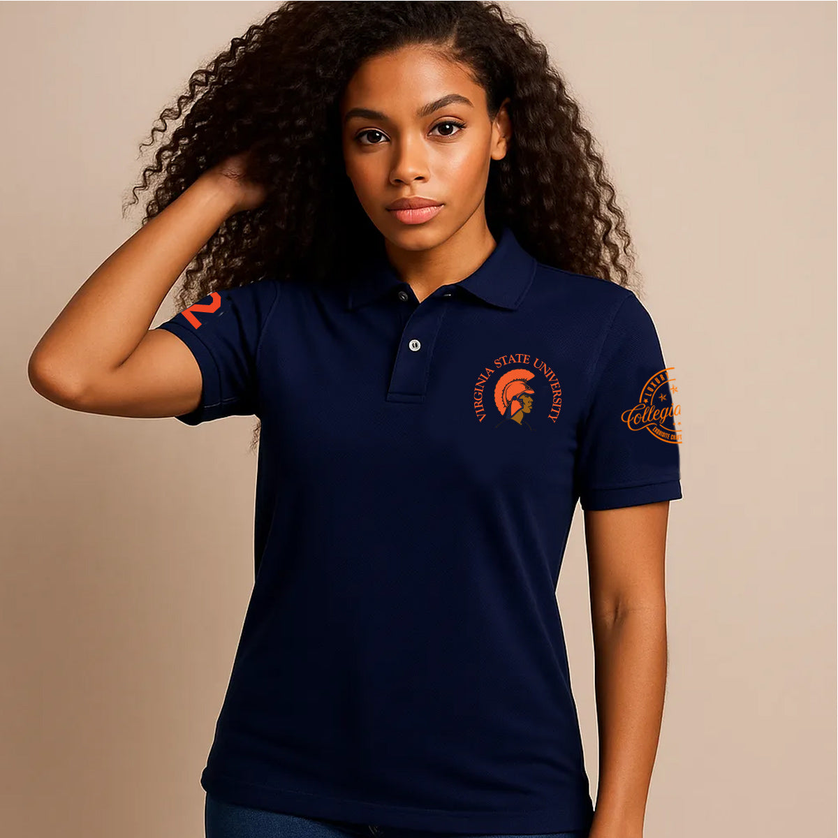 Virginia State | The VSU Iconic HAIL STATE. Polo Shirt