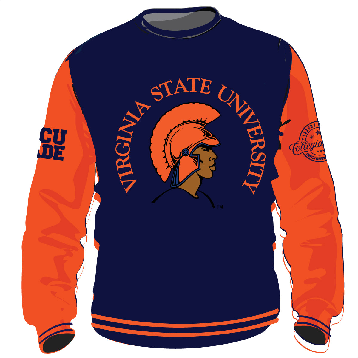 VSU VARSITY SWEATSHIRTS Chenille Embroidery  | Unisex Fit