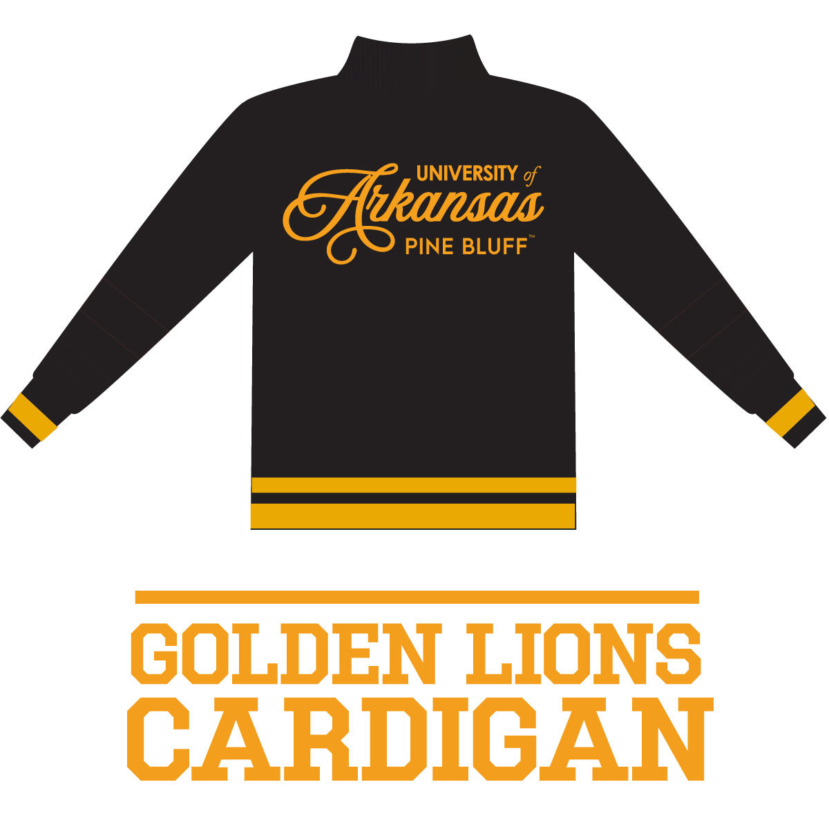 Arkansas at Pine Bluff | UAPB | GOLDEN LION Cardigan