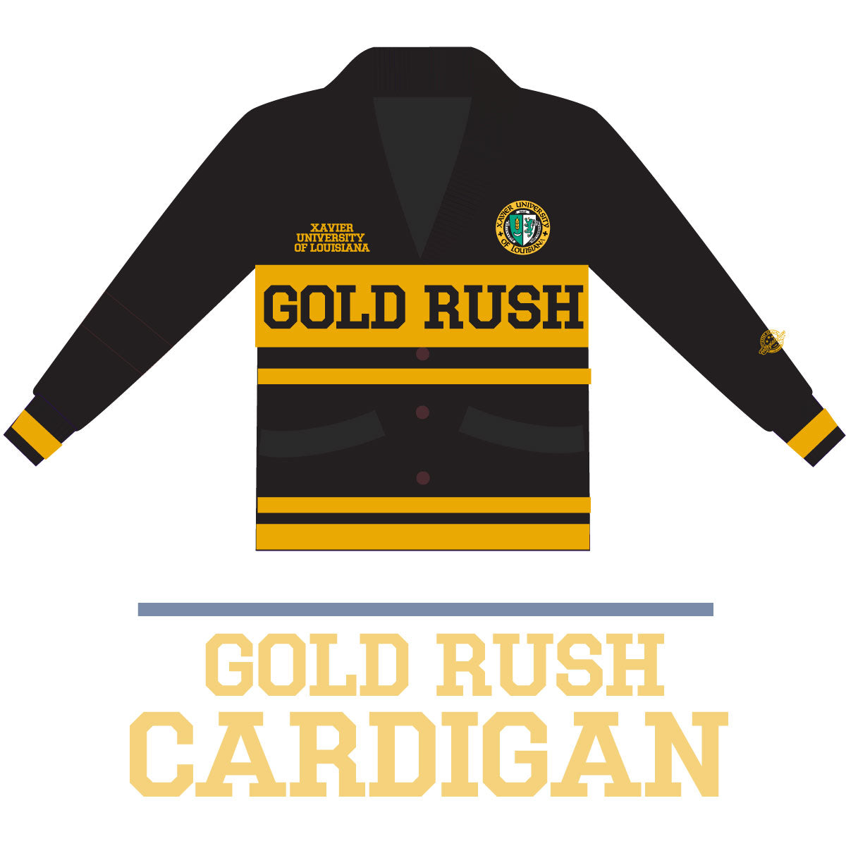 XULA | THE GOLD RUSH Cardigan – collegiateluxe