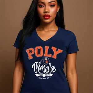 Baltimore Polytechnic Institute | VINTAGE PRIDE Navy Ladies V-Neck Tees (**)