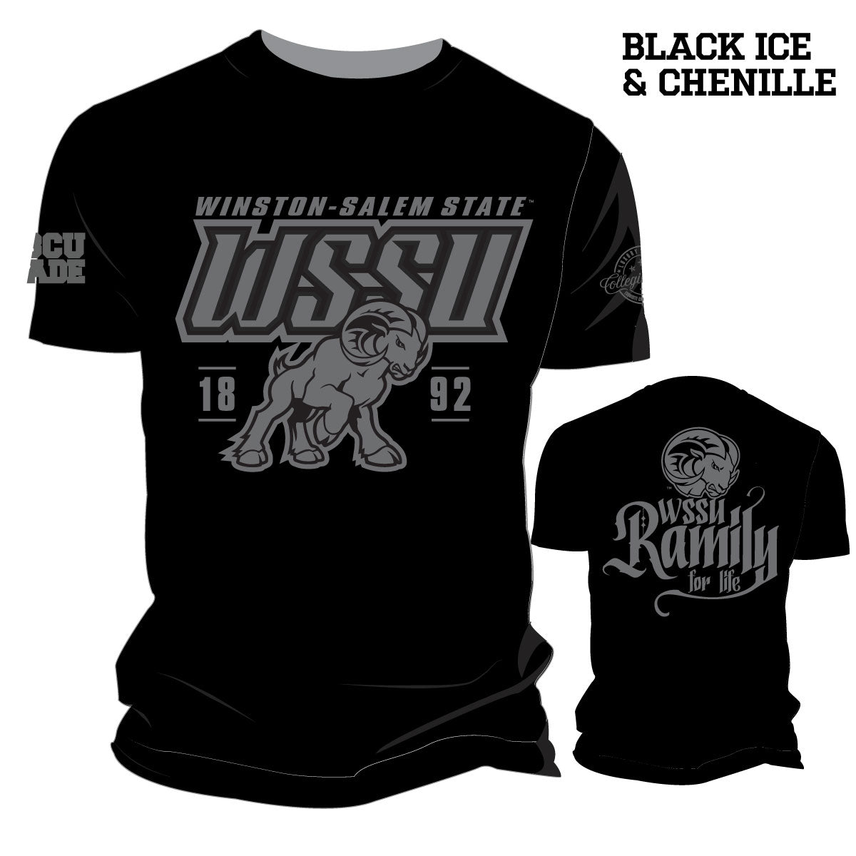 Pre Order ( Ship Sept 15) WSSU | BLACK ICE Tees (a**