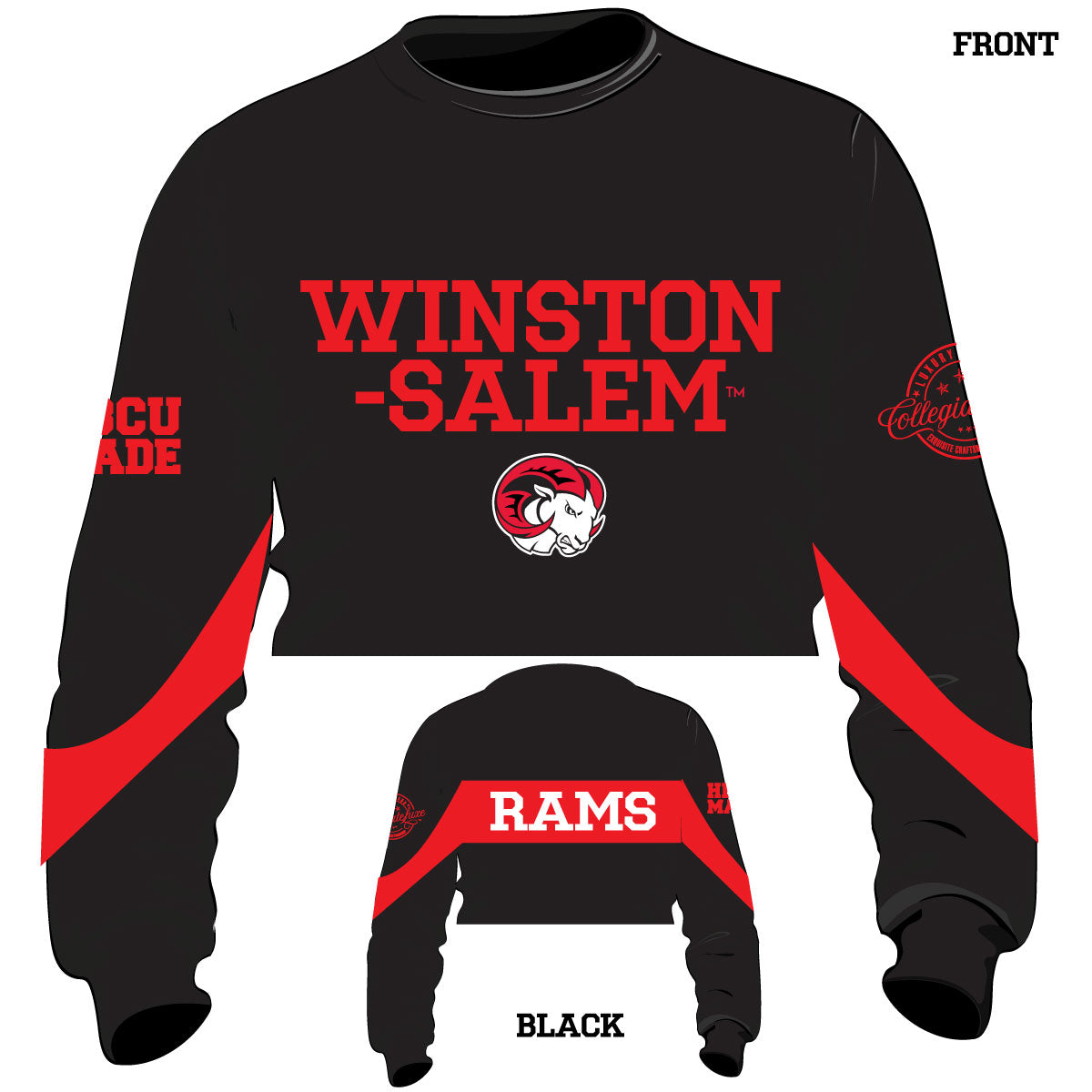 Pre Order ( Ship Sept 15th) WSSU | Chenille Flex Raw Edge Crop (**