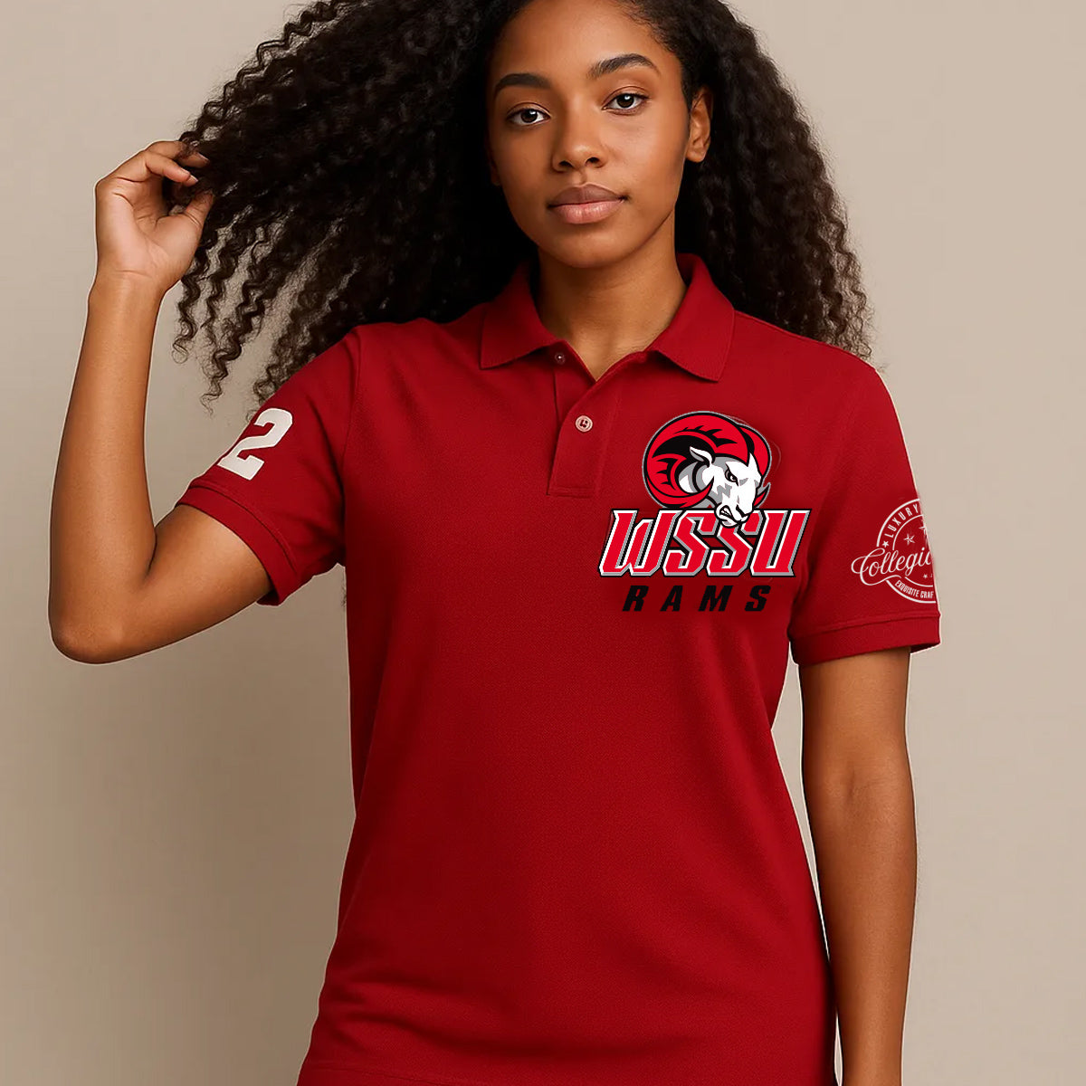 WSSU | The Iconic RAMS. Polo Shirt