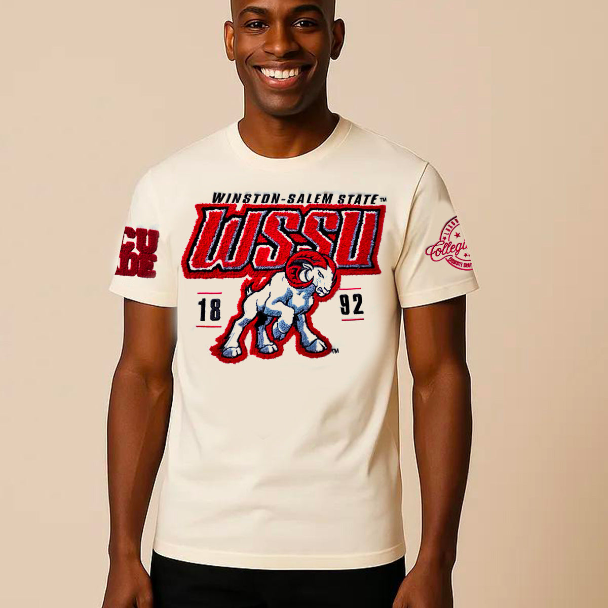 WSSU Cream Amon Chenille Tees (08/20**