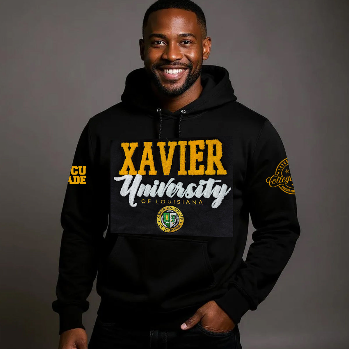 Xavier University | HBCU Chenille Unisex Hoodie (aja)