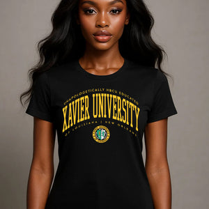 Xavier University | EDUCATED Black Ladies Tees (z)**