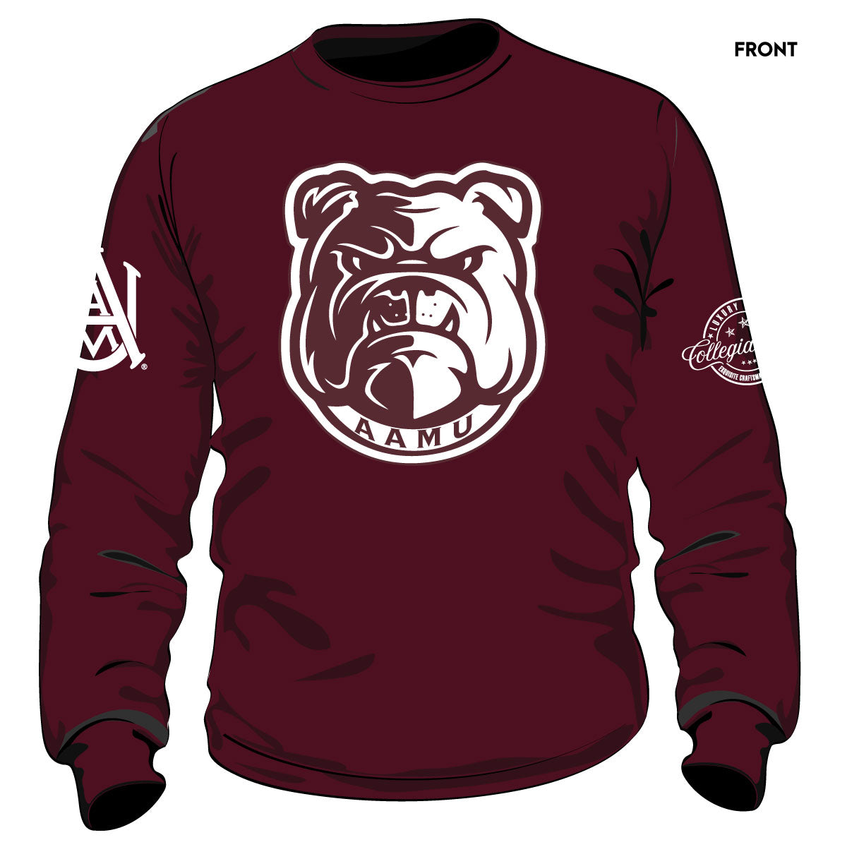 Alabama A&M -AAMU  |CHAMPS LOGO Chenille  Sweatshirt -aja