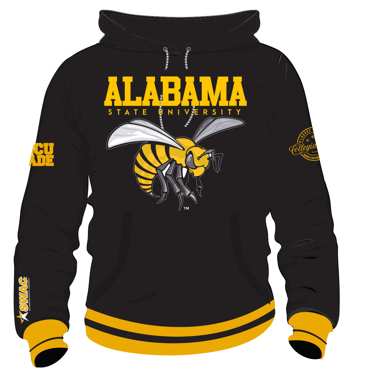 Pre Order ( Ship FEB 20)  Alabama State SWAC Champs Chenille HOODIE