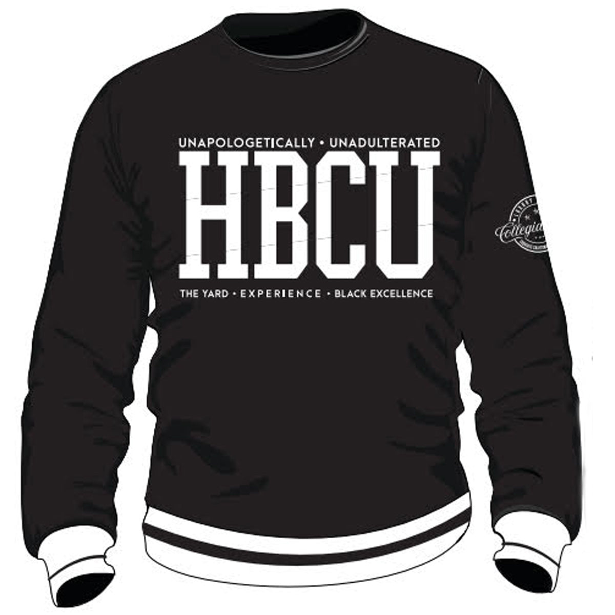 HBCU MADE Chenille WOB BLACK UNISEX Sweatshirt -aja