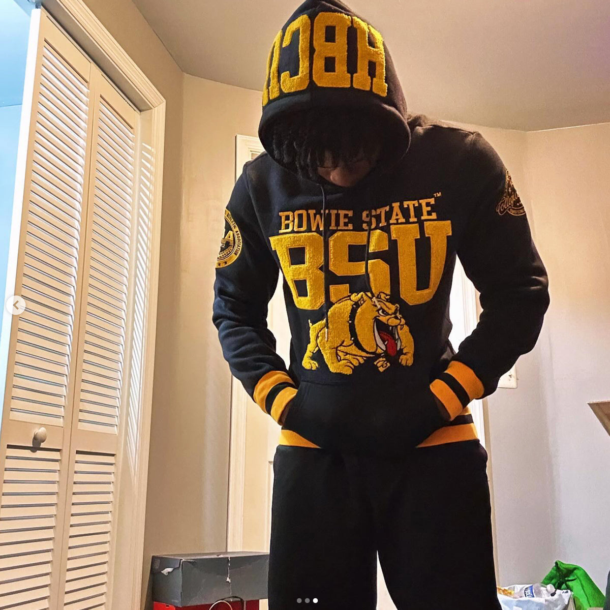 BOWIE | HBCU Chenille  HOODIE  Unisex