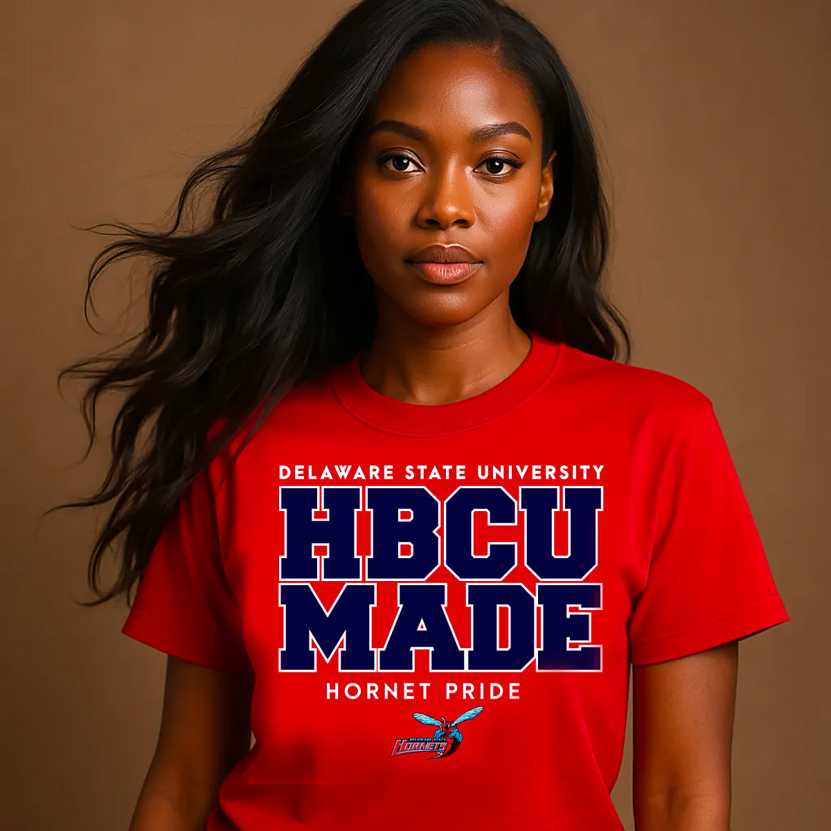 Del State | HBCU MADE Red Unisex Tees (**)