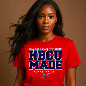 Del State | HBCU MADE Red Unisex Tees (**)