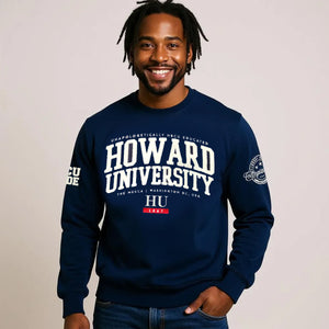 Prw Order (Ship  Sept 1st ) HOWARD | EDU @ Chenille NAVY Unisex Sweatshirt (a**