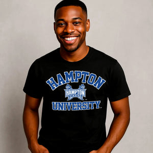 Hampton U | Univ. ARCH Black Unisex Tees (**)