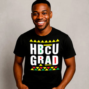 VINTAGE HBCU GRAD | BLACK UNISEX TEES (**)