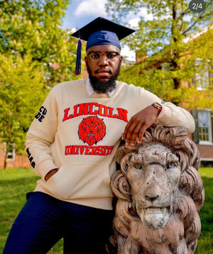 LINCOLN PA CIAA CREAM Chenille Sweatshirt - CollegiateLuxe.