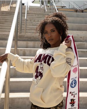 Alabama A&M |  SWAC CREAM Chenille ARCH | Unisex SWEATSHIRT