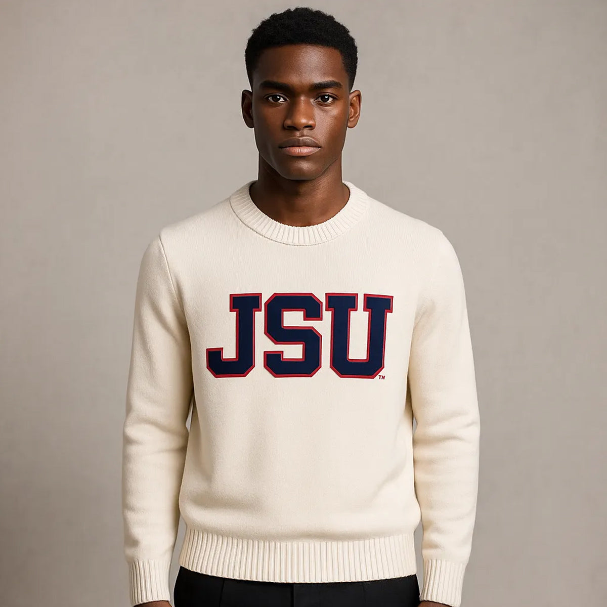 Jackson State | JSU PEARLED IVORY Sweater (a**