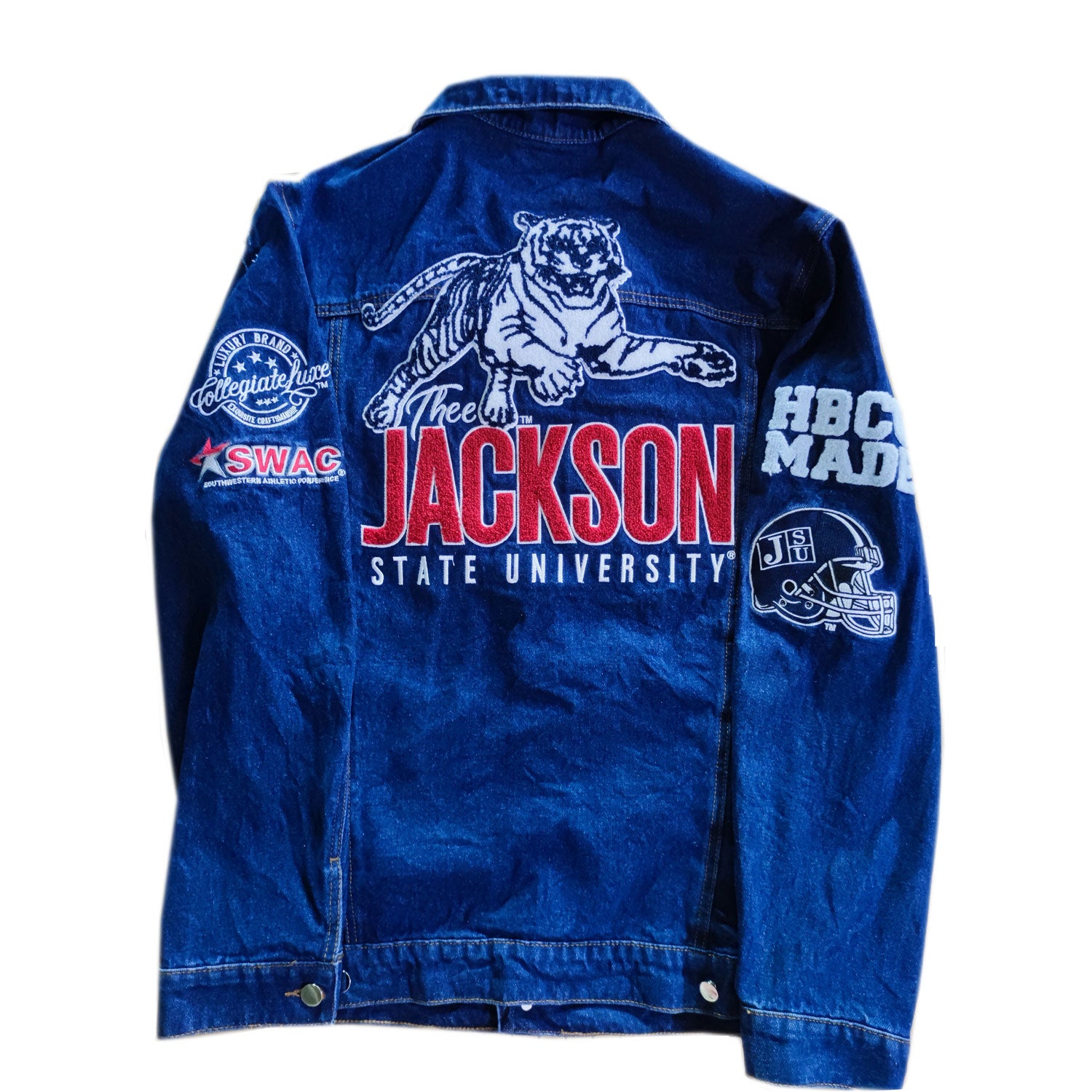 JACKSON STATE Trucker Dark Fade Wash Denim Jacket (A**
